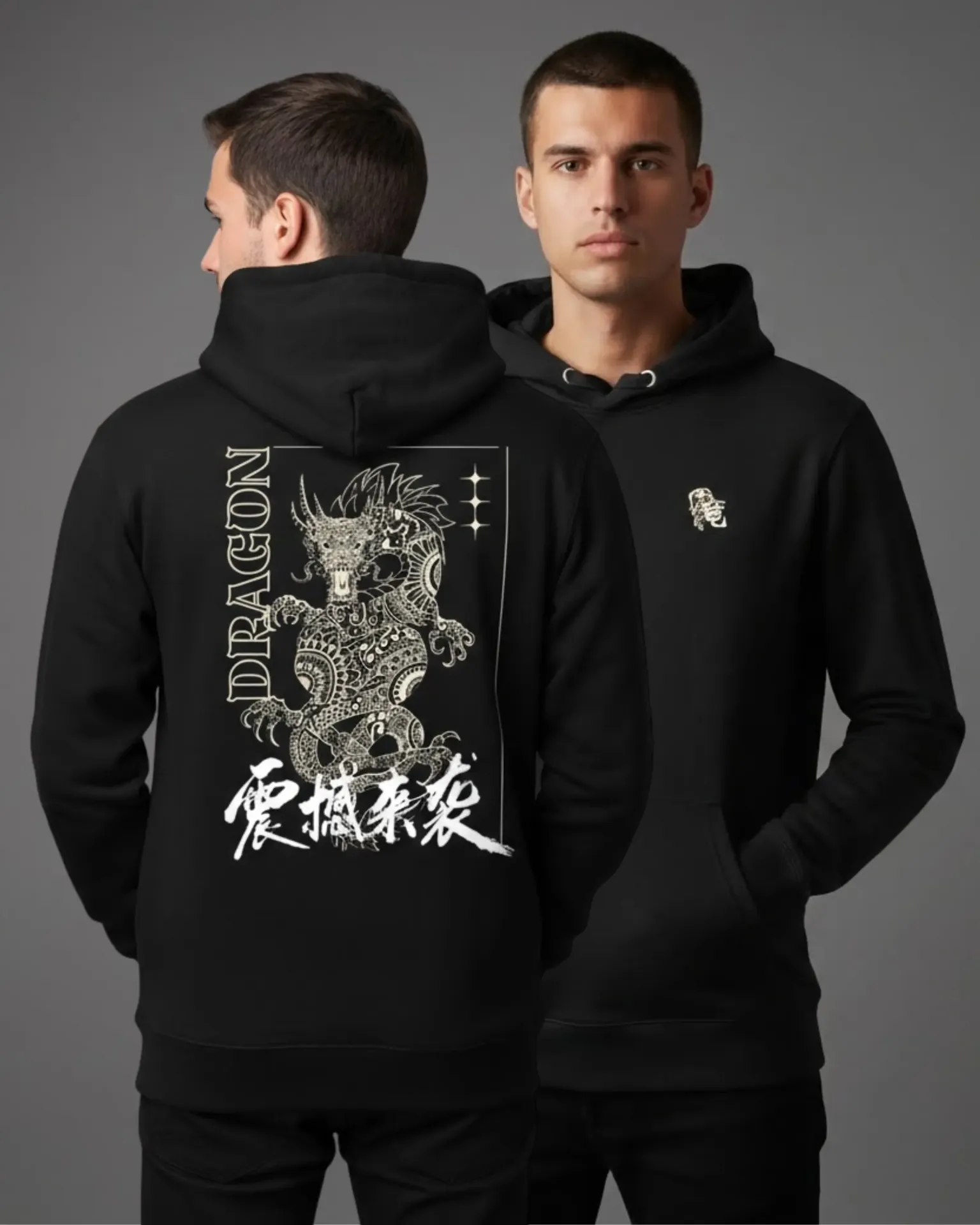 Black and white Dragon